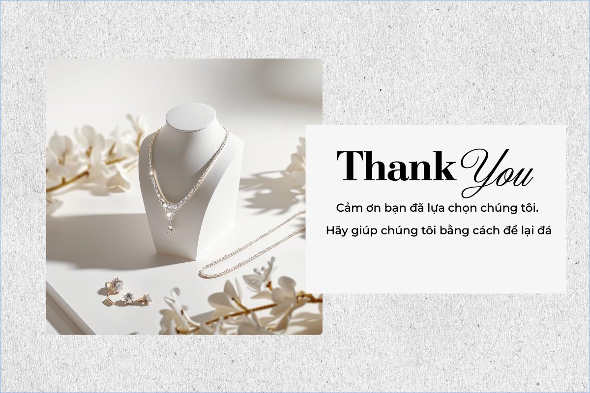 Mẫu Thank you card Hiện đại, sang trọng, morden, nhẹ nhàng — LayerPic