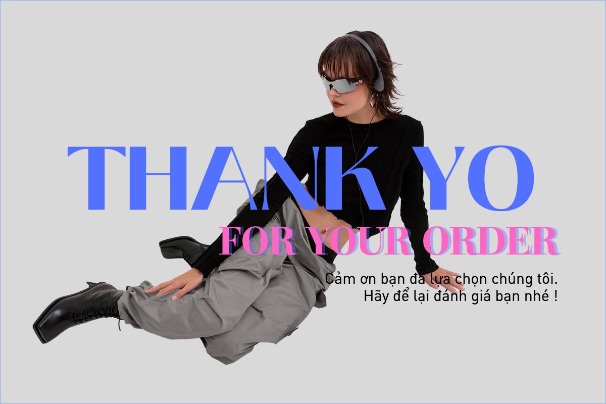 Mẫu Thank you card Hiện đại, sang trọng, morden, quần áo, fashion — LayerPic