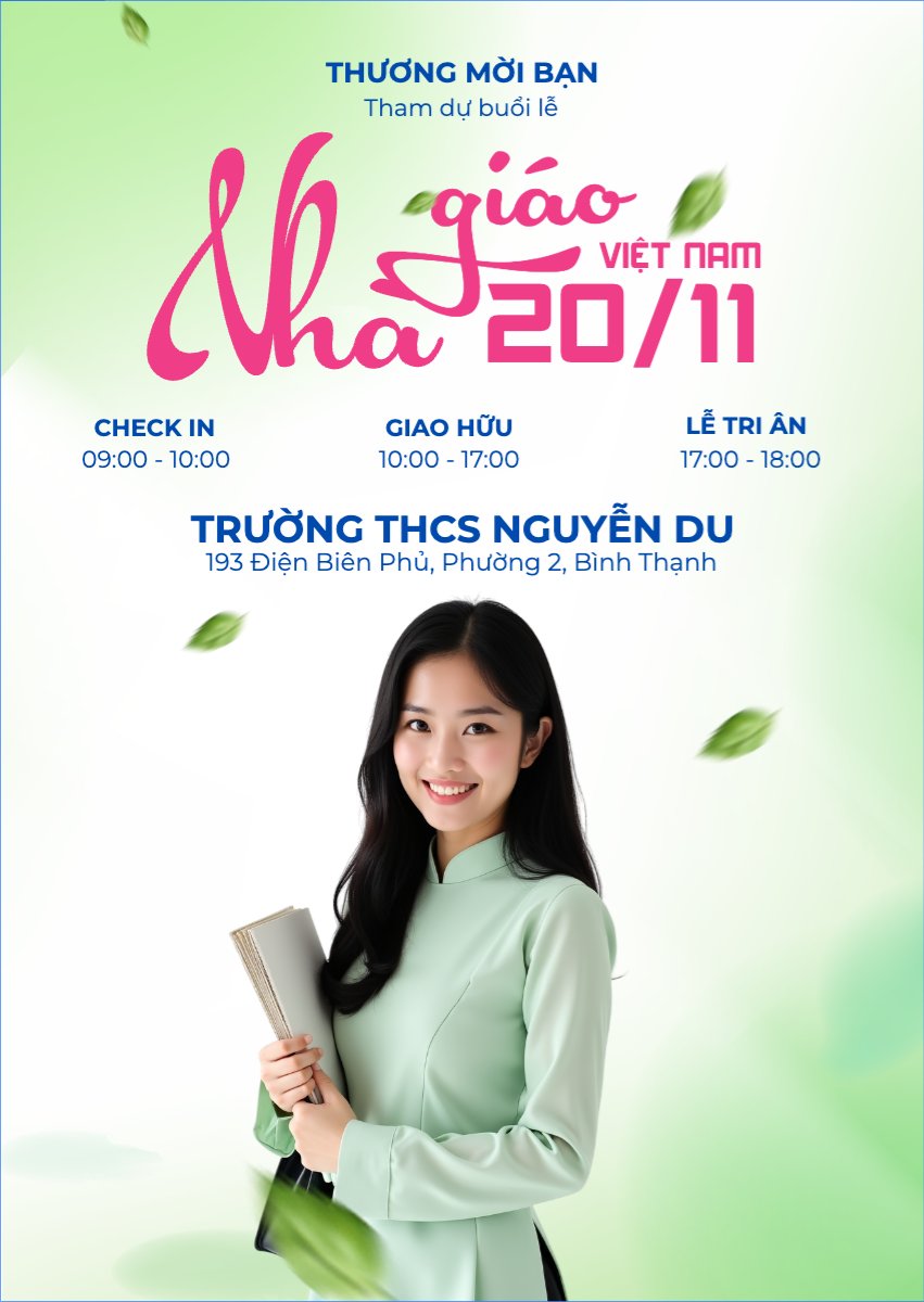 Mẫu Thư mời Nhà Giáo Việt Nam 20/11 — LayerPic