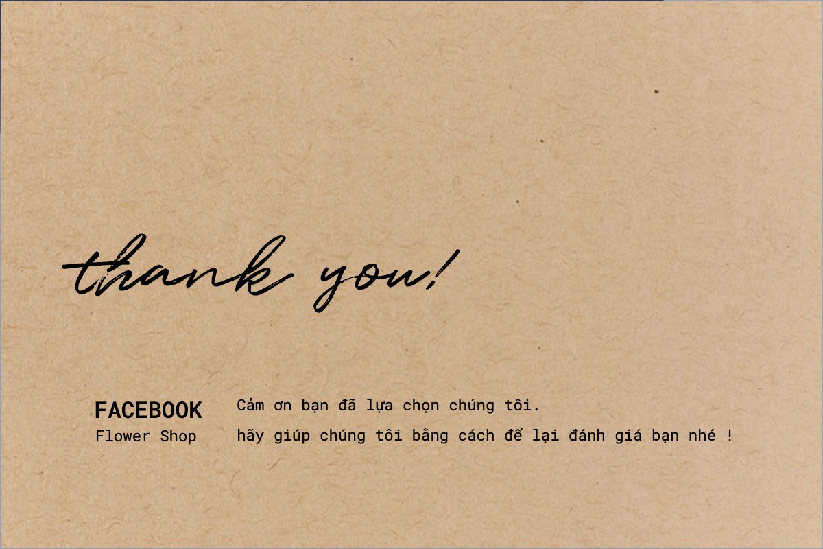 Mẫu Thank you card Đơn giản, simple, minimalist, tối giản — LayerPic