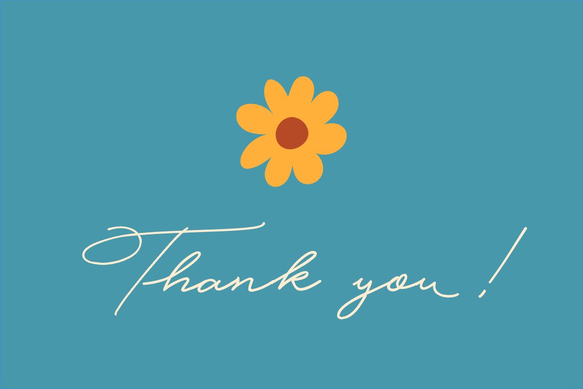 Mẫu Thank you card Đơn giản, simple, minimalist, tối giản — LayerPic