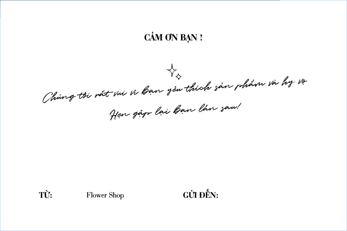 Mẫu Thank you card Đơn giản, simple, minimalist, tối giản — LayerPic