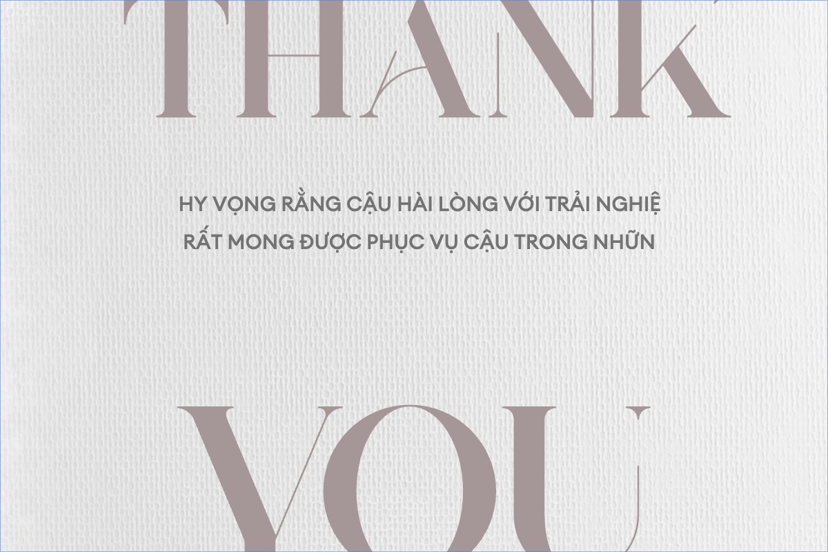 Mẫu Thank you card Đơn giản, simple, minimalist, tối giản — LayerPic