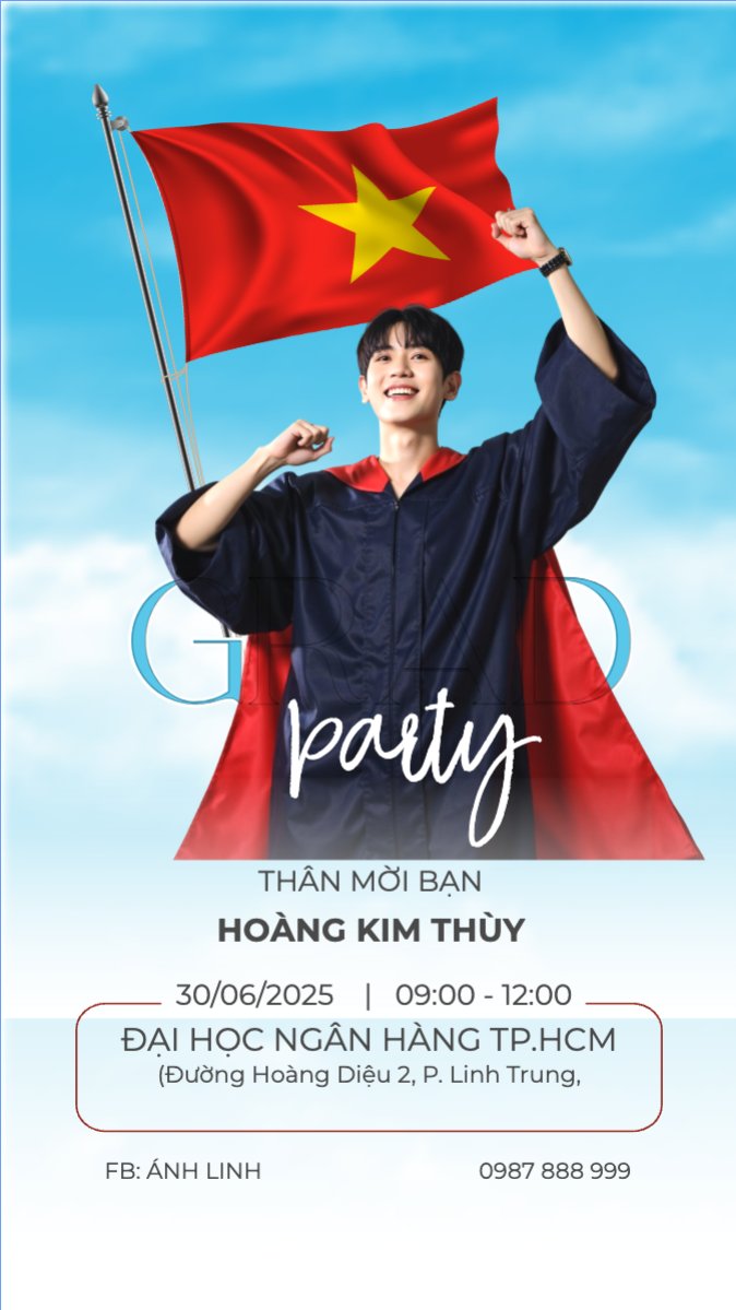 Mẫu Bài post MXH (9:16) Tốt nghiệp, graduation, giáo dục, education, sự kiện, event, Việt Nam — LayerPic