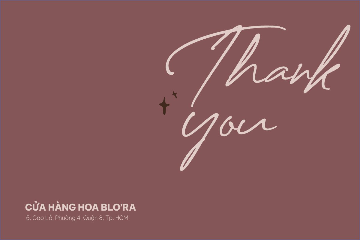 Mẫu Thank you card Đơn giản, simple, minimalist, tối giản — LayerPic