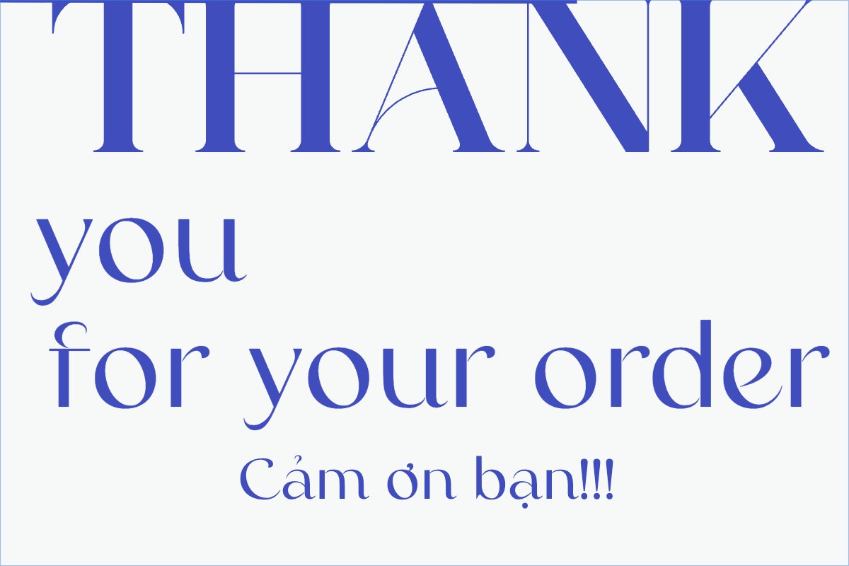 Mẫu Thank you card Đơn giản, simple, minimalist, tối giản — LayerPic