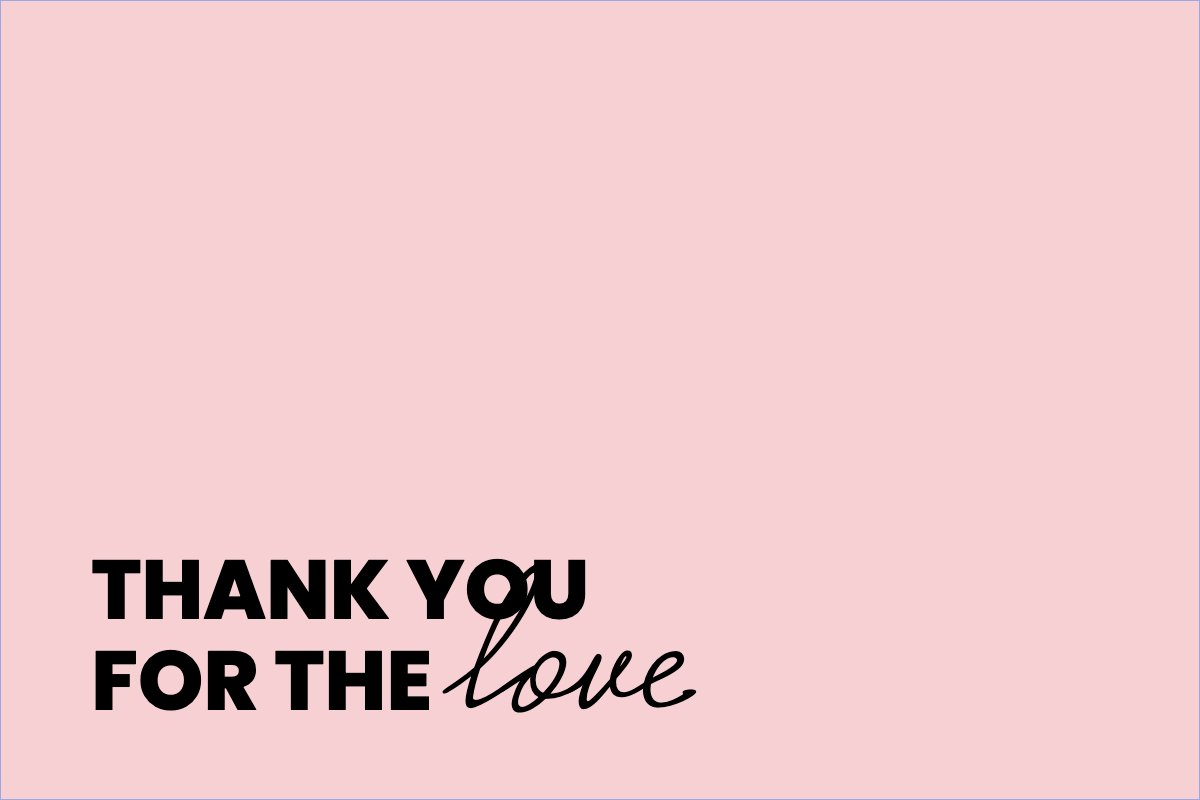 Mẫu Thank you card Đơn giản, simple, minimalist, tối giản — LayerPic