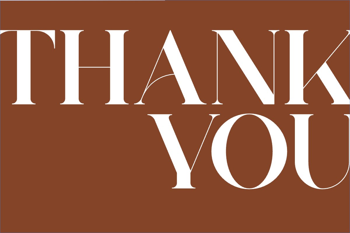 Mẫu Thank you card Đơn giản, simple, minimalist, tối giản — LayerPic