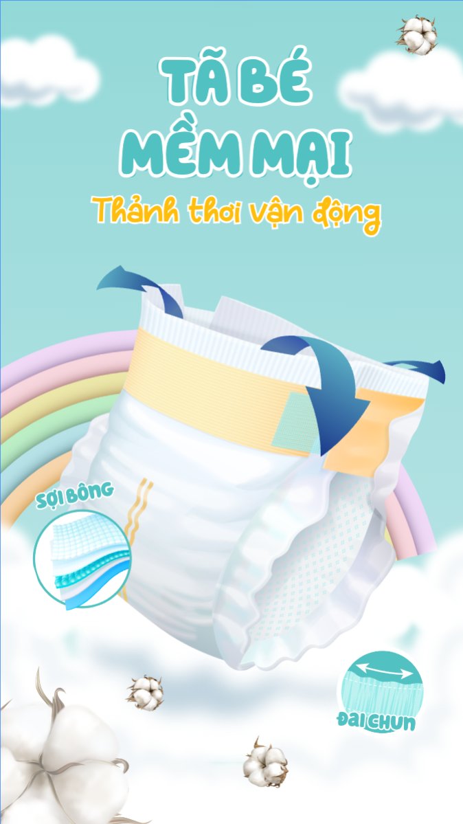 Mẫu Bài post MXH (9:16) Em bé, baby, trẻ em,kids, sữa, tã,milk, diapers , sự kiện, event, chương trình, sale, giải trí, entertainment — LayerPic