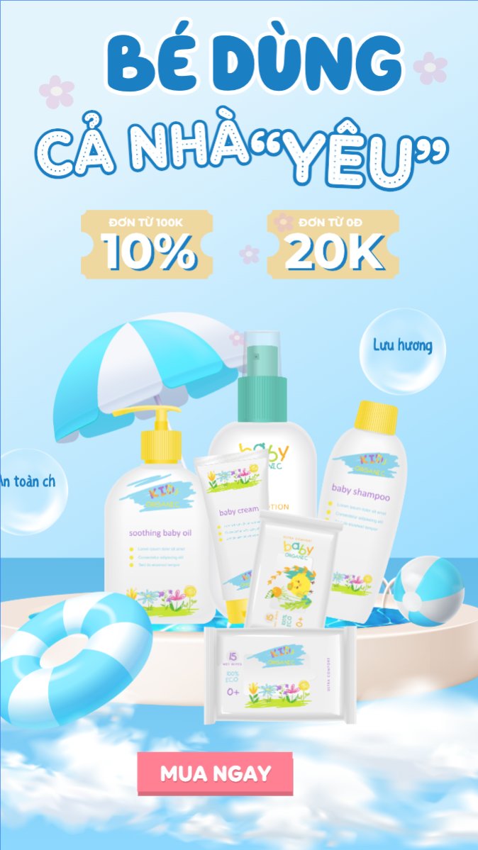 Mẫu Bài post MXH (9:16) Em bé, baby, trẻ em, kids, sự kiện, event, chương trình, sale, giải trí, entertainment — LayerPic