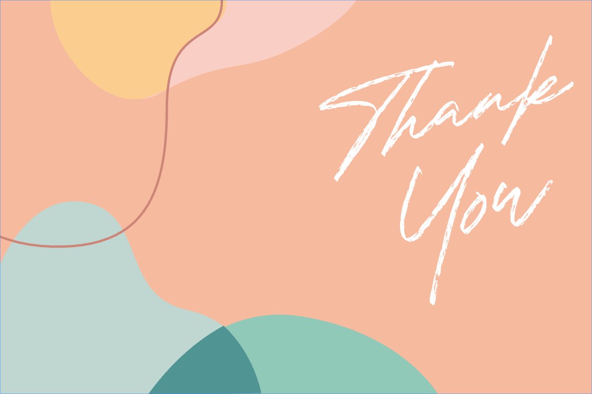 Mẫu Thank you card Trừu tượng, abstract, geometric, hình học, shape — LayerPic