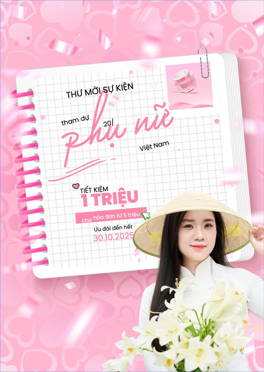 20/10, Ngày phụ nữ Việt Nam, Vietnamese Women's Day, phụ nữ, sự kiện, event, làm đẹp, beauty, thẩm mỹ, modern, hiện đại