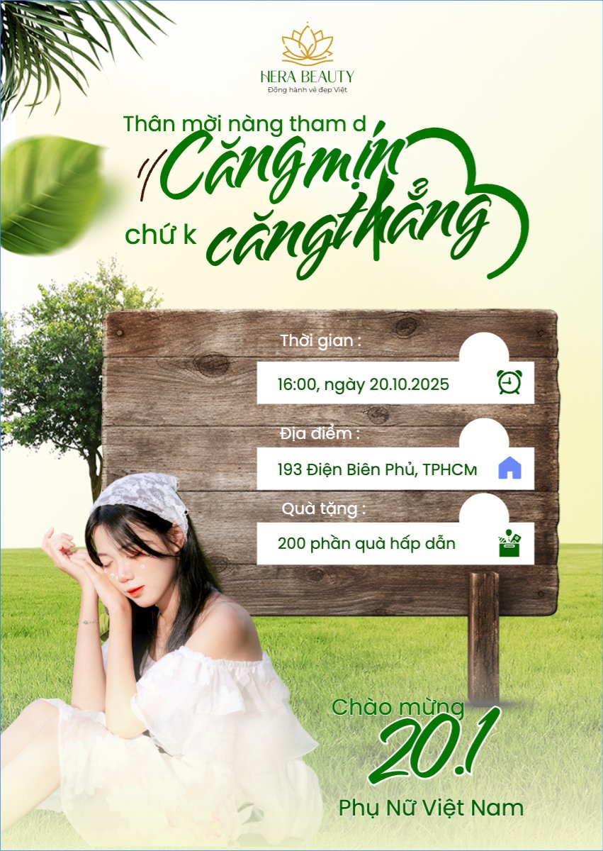 Mẫu Thư mời 20/10, Ngày phụ nữ Việt Nam, Vietnamese Women's Day, phụ nữ, sự kiện, event, làm đẹp, beauty, thẩm mỹ, modern, hiện đại — LayerPic