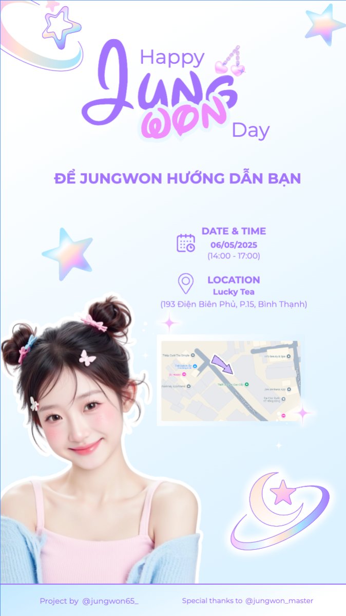 Mẫu Bài post MXH (9:16) Kpop, idol, thần tượng, sinh nhật, birthday, âm nhạc, music, sự kiện, event, giải trí — LayerPic