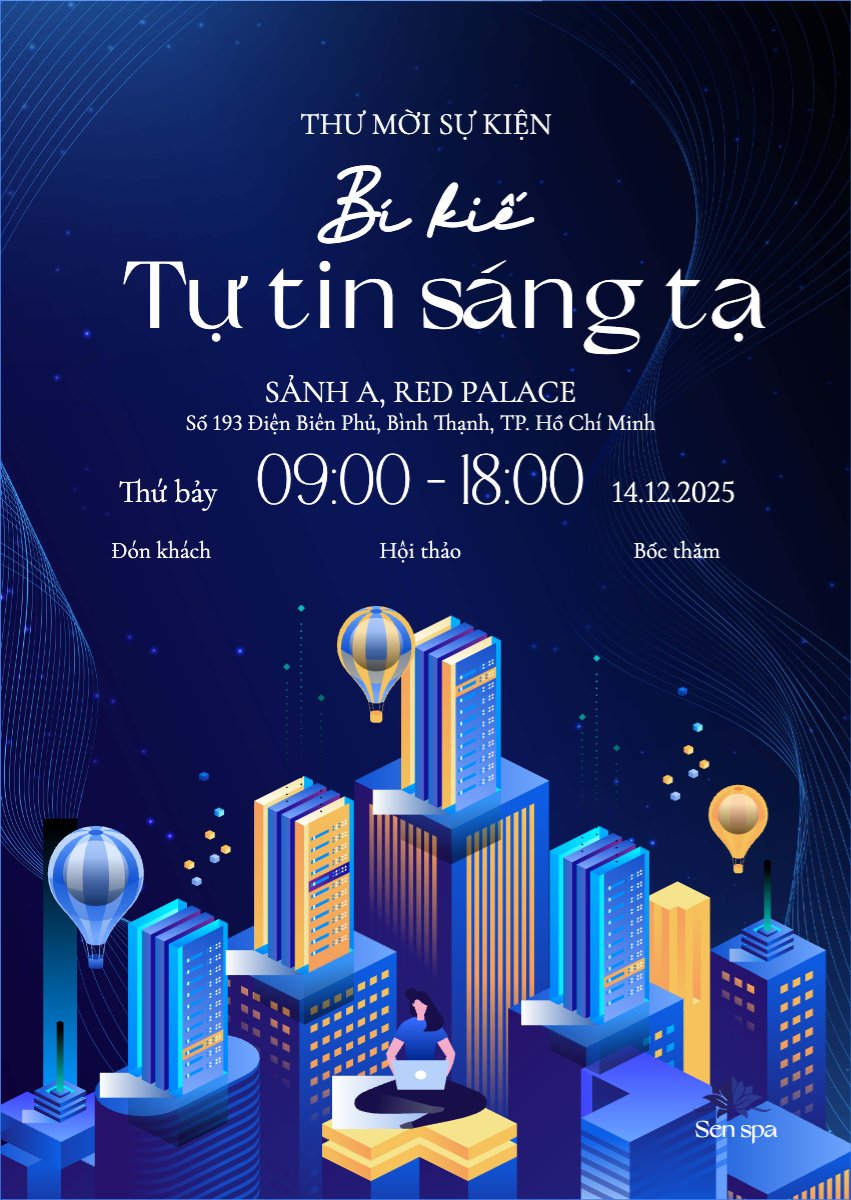 Mẫu Thư mời Giáo dục, education, công nghệ, technology, kinh doanh, business, hiện đại, sang trọng, modern — LayerPic