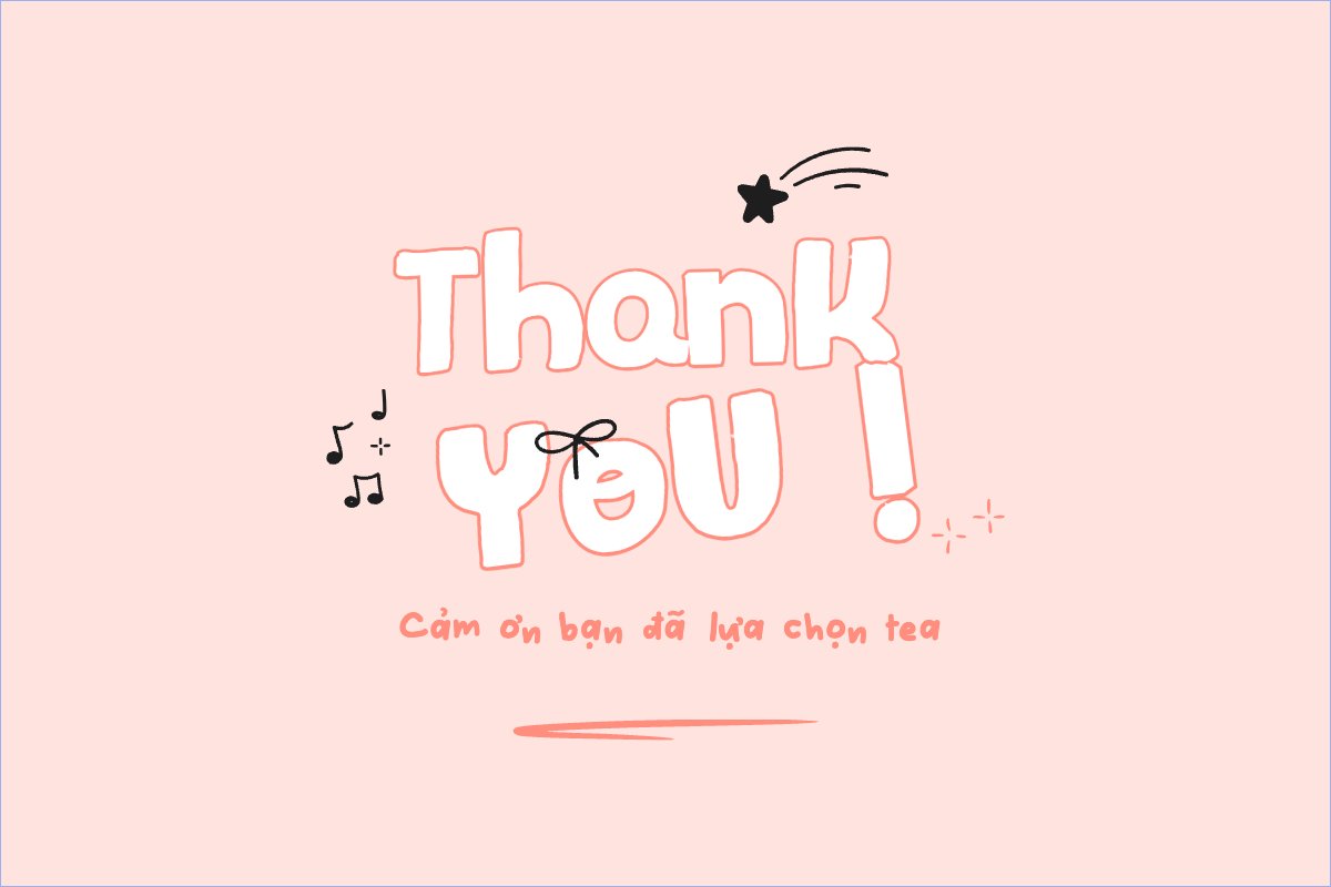 Mẫu Thank you card Dễ thương, cute, chibi, hoạt hình, cartoon — LayerPic