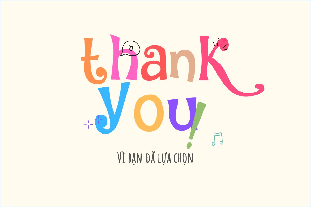 Mẫu Thank you card Dễ thương, cute, chibi, hoạt hình, cartoon — LayerPic