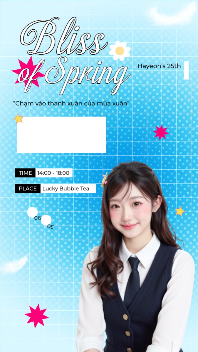 Mẫu Bài post MXH (9:16) Kpop, idol, thần tượng, sinh nhật, birthday, âm nhạc, music, sự kiện, event, giải trí — LayerPic