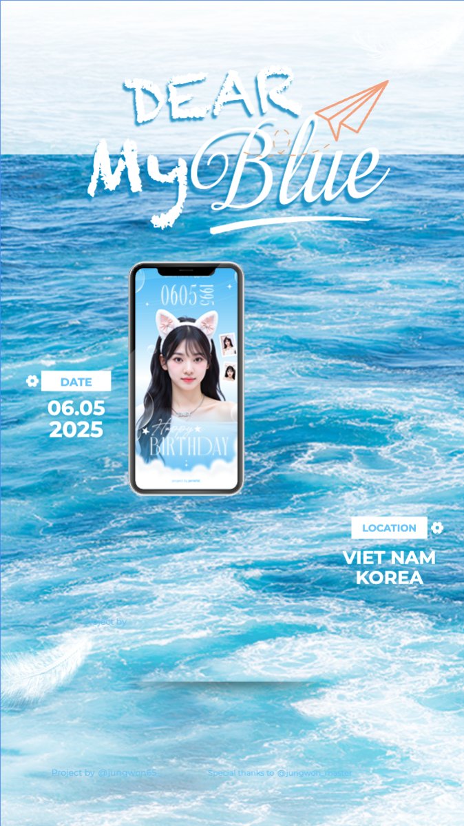 Mẫu Bài post MXH (9:16) Kpop, idol, thần tượng, sinh nhật, birthday, âm nhạc, music, sự kiện, event, giải trí — LayerPic