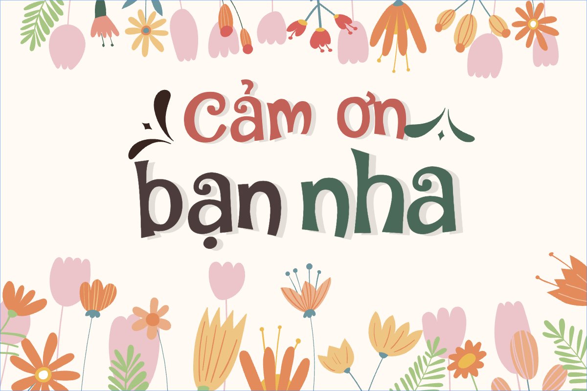 Mẫu Thank you card Dễ thương, cute, chibi, hoạt hình, cartoon — LayerPic