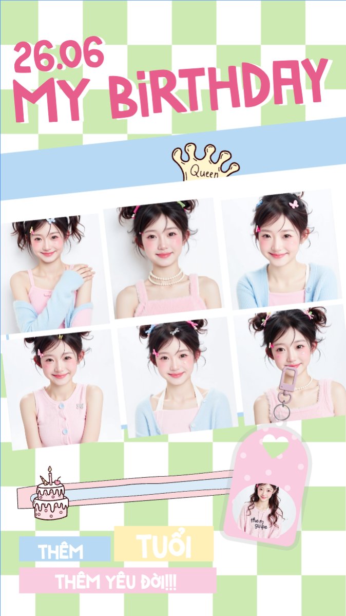 Mẫu Bài post MXH (9:16) Kpop, idol, thần tượng, sinh nhật, birthday, âm nhạc, music, sự kiện, event, giải trí — LayerPic