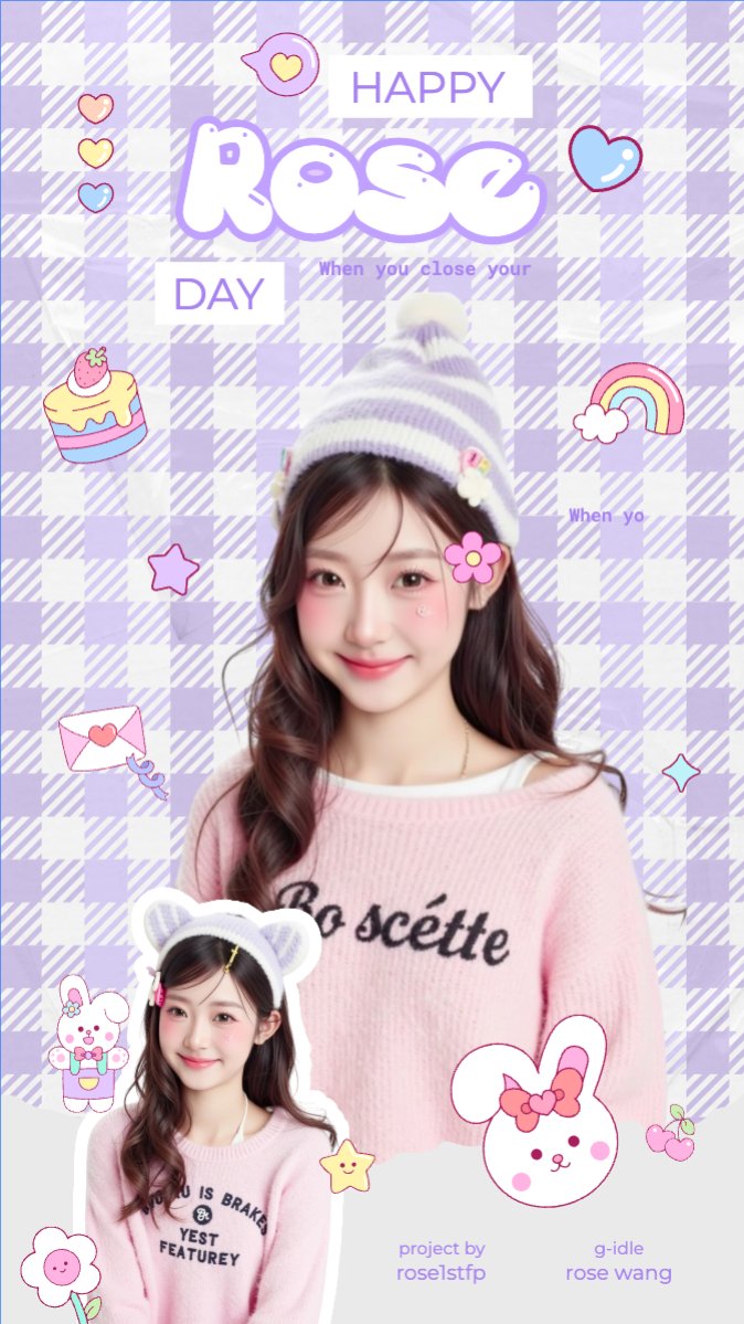 Mẫu Bài post MXH (9:16) Kpop, idol, thần tượng, sinh nhật, birthday, âm nhạc, music, sự kiện, event, giải trí — LayerPic
