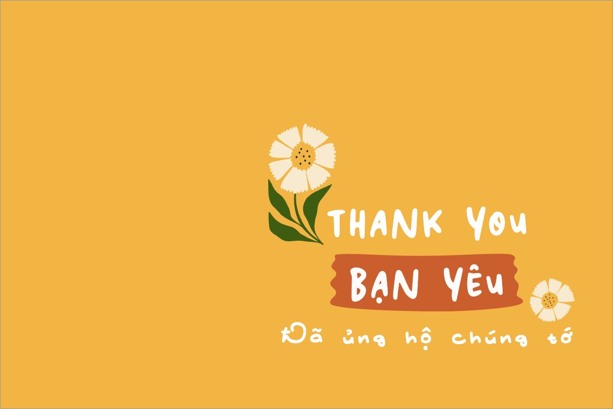 Mẫu Thank you card Hoa lá, thiên nhiên, floral, vintage , dễ thương — LayerPic
