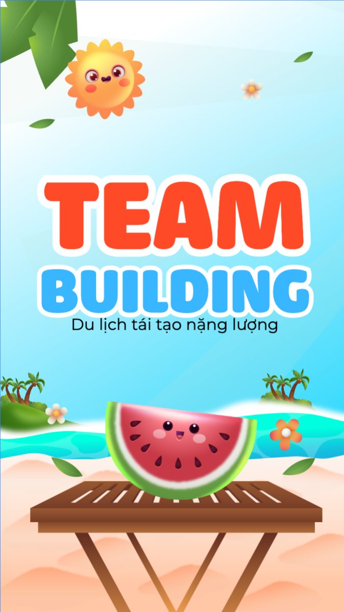 Mẫu Bài post MXH (9:16) Team building, mùa hè, summer, Du lịch, travel, tourism, trải nghiệm, khám phá — LayerPic