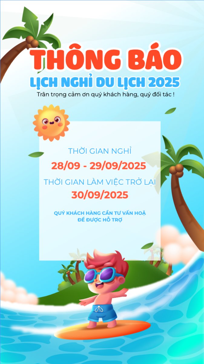 Mẫu Bài post MXH (9:16) Team building, mùa hè, summer, Du lịch, travel, tourism, trải nghiệm, khám phá — LayerPic
