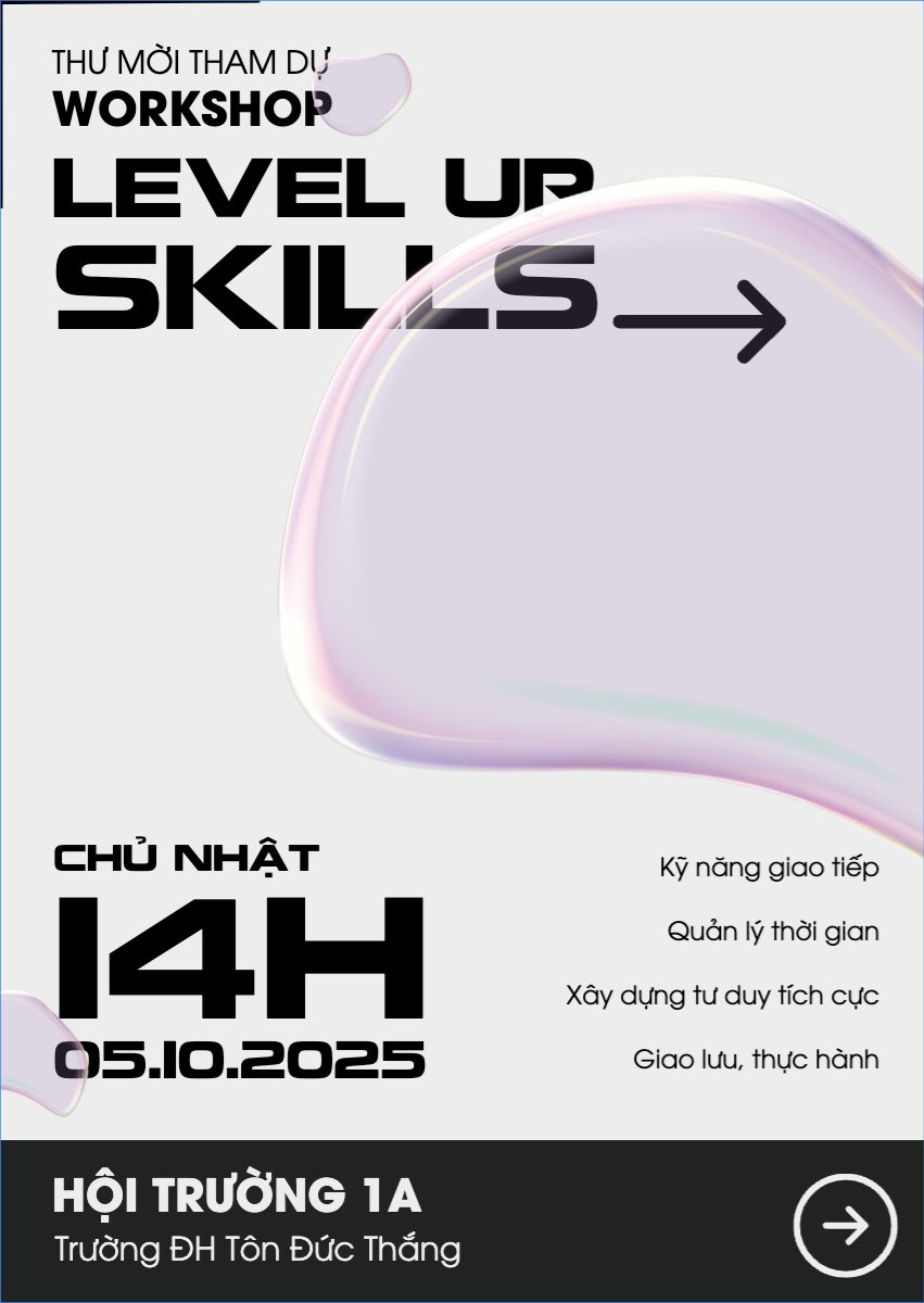 Mẫu Thư mời Workshop, kỹ năng, giáo dục, education, school, trường học, đơn giản, simple — LayerPic