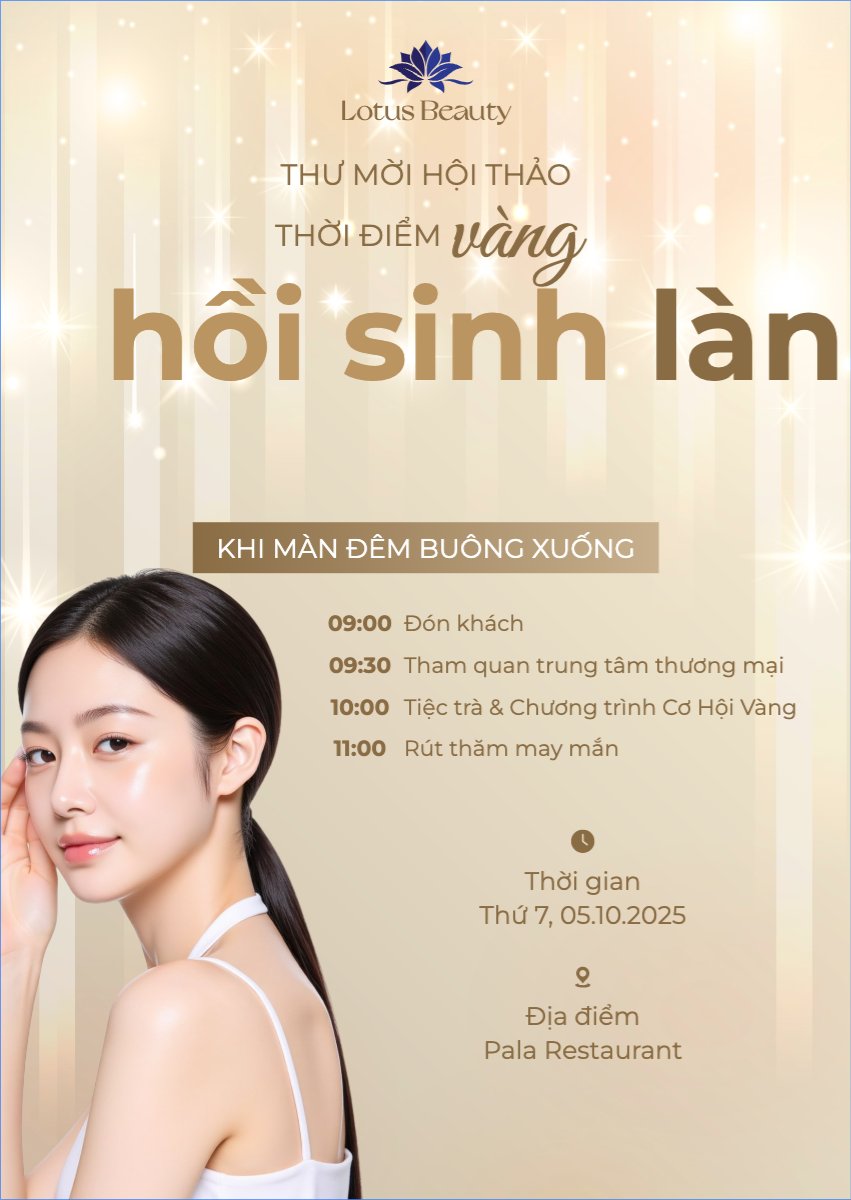 Mẫu Thư mời Làm đẹp, beauty, spa, thẩm mỹ, make up, trang điểm, đơn giản, simple, hiện đại, modern — LayerPic