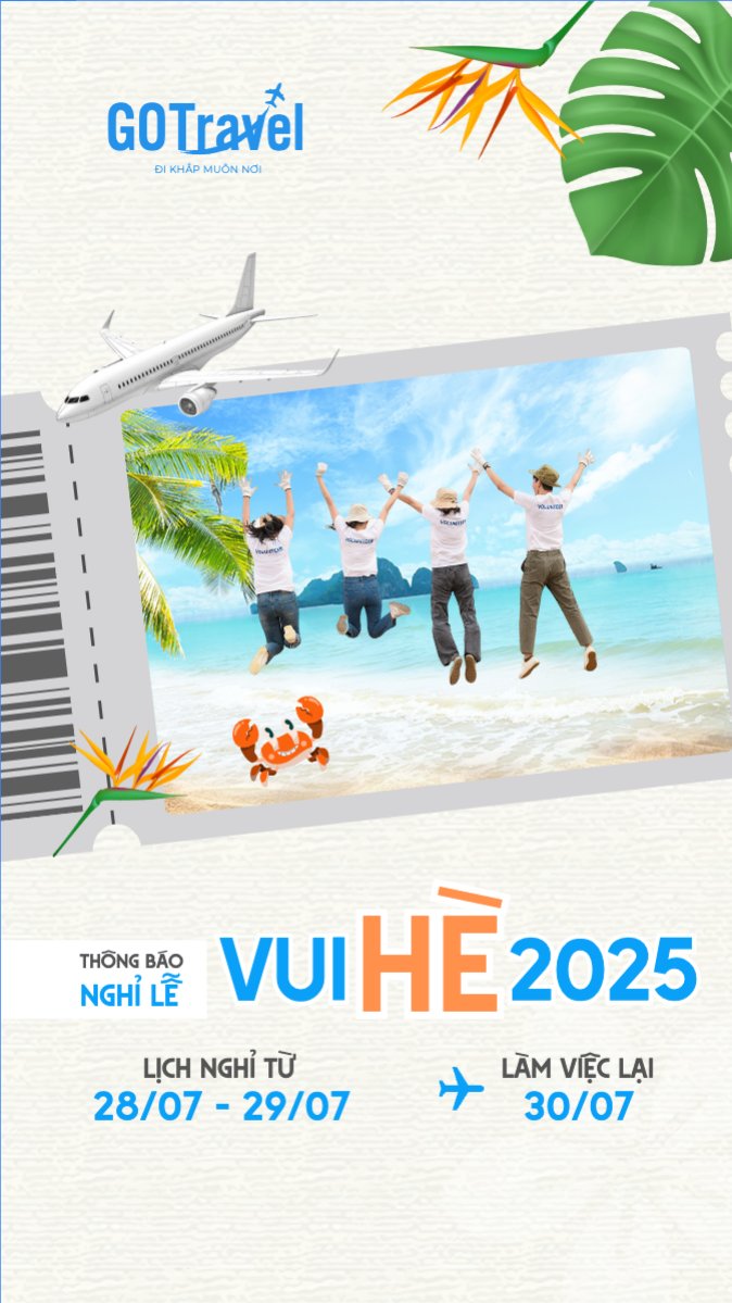 Mẫu Bài post MXH (9:16) Team building, mùa hè, summer, Du lịch, travel, tourism, trải nghiệm, khám phá — LayerPic