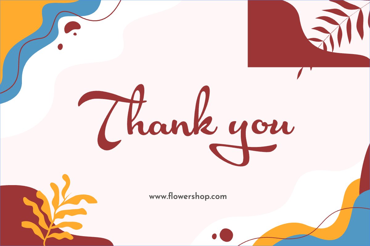 Mẫu Thank you card Trừu tượng, abstract, geometric, hình học — LayerPic