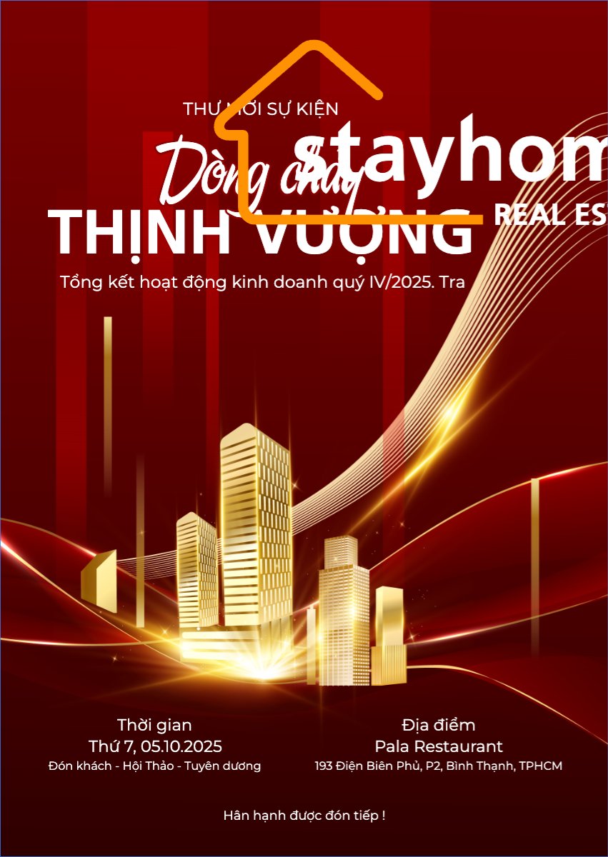 Mẫu Thư mời Nhà, chung cư, văn phòng, office, home, house, kinh doanh, dự án, hội thảo, hiện đại, modern — LayerPic