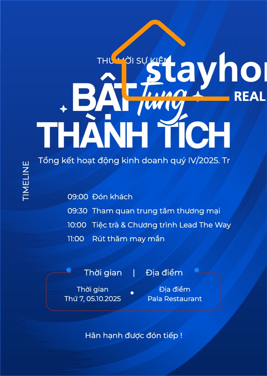 Mẫu Thư mời Nhà, chung cư, văn phòng, office, home, house, kinh doanh, dự án, hội thảo, hiện đại, modern — LayerPic