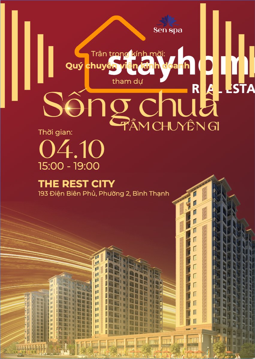 Mẫu Thư mời Nhà, chung cư, văn phòng, office, home, house, kinh doanh, dự án, hội thảo, hiện đại, modern — LayerPic