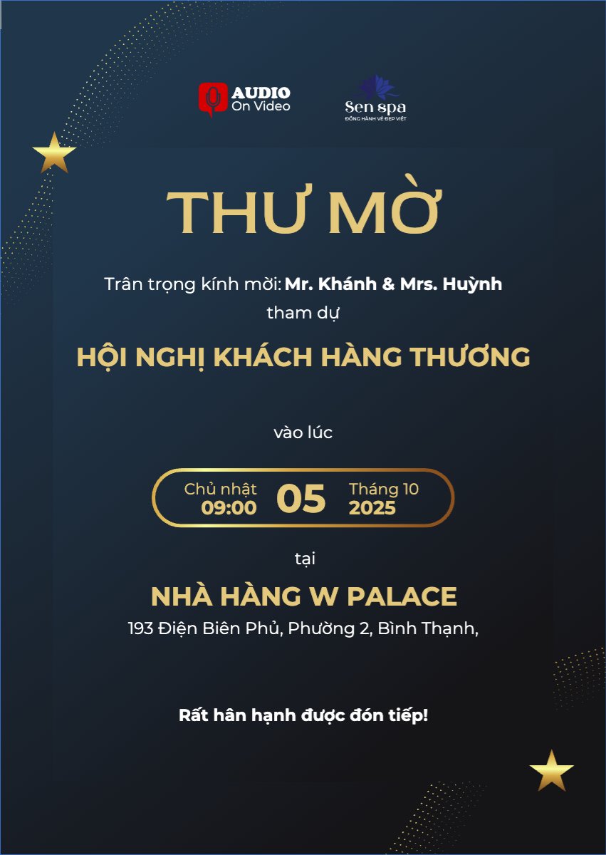 Mẫu Thư mời Hội nghị, hội thảo, workshop, meeting, kinh doanh, business, đơn giản, simple, hiện đại, modern — LayerPic