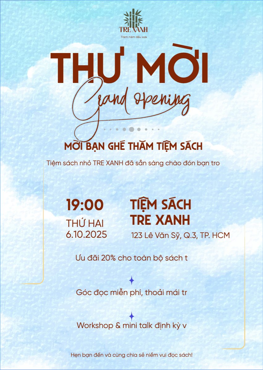 Mẫu Thư mời Sách, book, event, sự kiện, giáo dục, education, school, trường học, dễ thương, cute — LayerPic