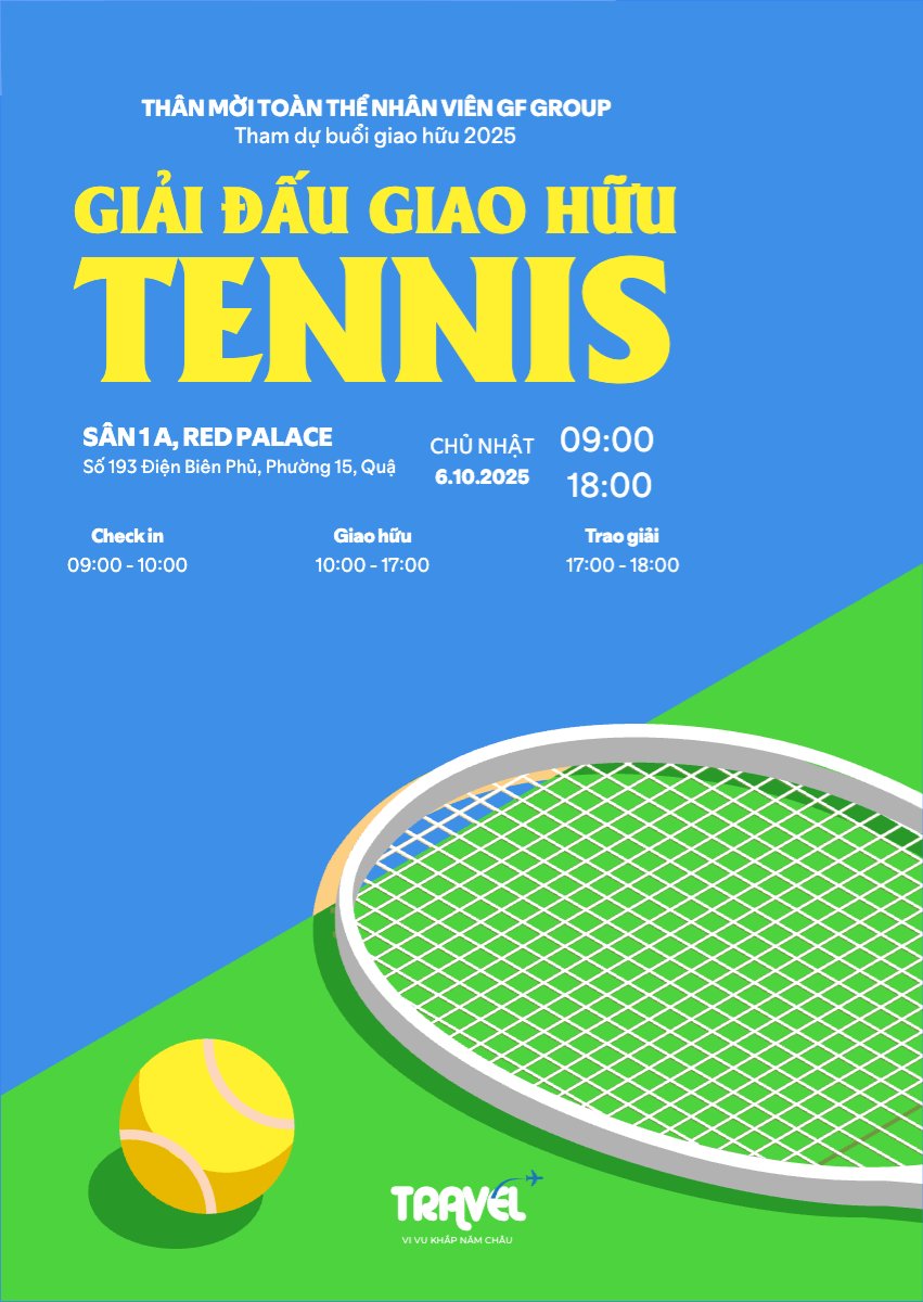 Mẫu Thư mời Tennis, quần vợt, thể thao, đá banh, sport, hội thao, hiện đại, sang trọng, modern — LayerPic