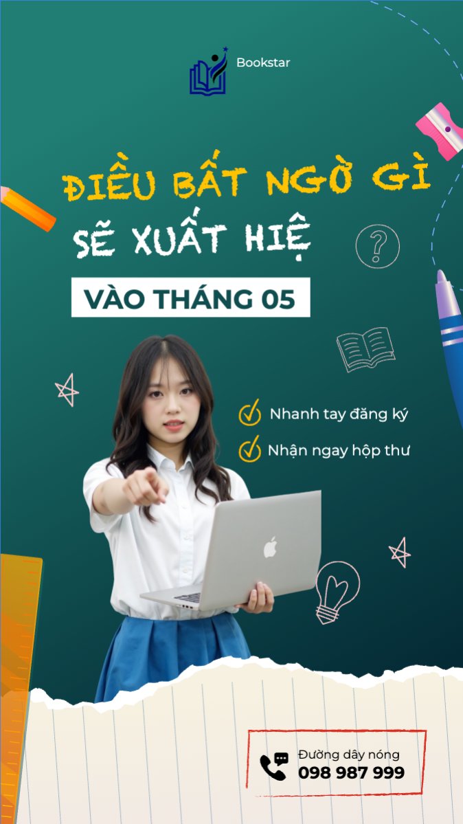 Mẫu Bài post MXH (9:16) Giáo dục, education, school, trường học, sinh viên, học sinh, đại học, student — LayerPic