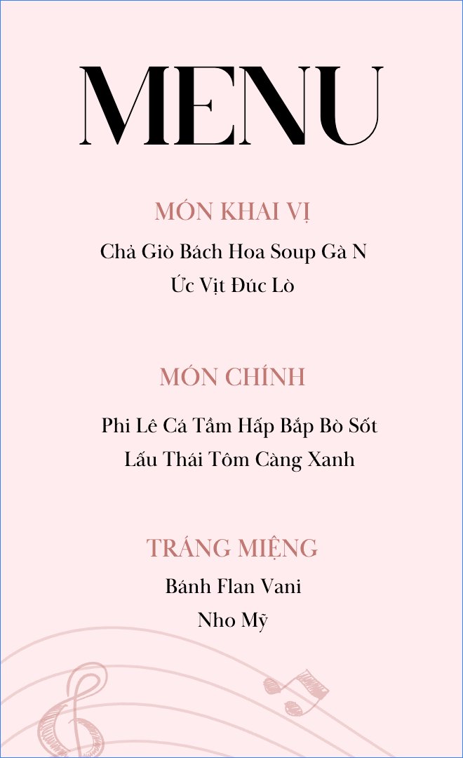 Musical love, hiện đại, sang trọng, morden