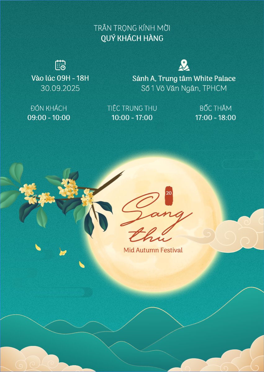 Mẫu Thư mời Trung thu, Tết Đoàn Viên, mid-autumn festival, sự kiện, event, hiện đại, modern, đơn giản — LayerPic
