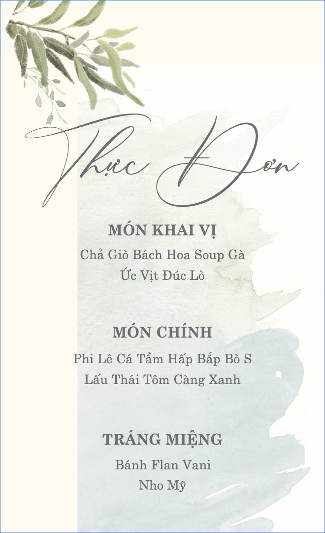 Foliage, hoa lá, thiên nhiên, floral, hiện đại, màu nước