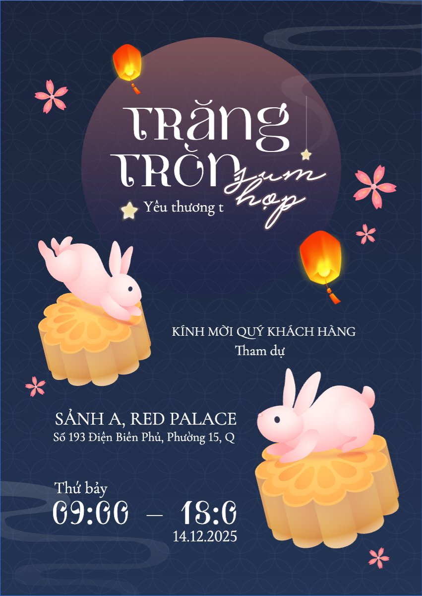 Trung thu, Tết Đoàn Viên, mid-autumn festival, sự kiện, event, dễ thương, cute, chibi, hoạt hình, cartoon
