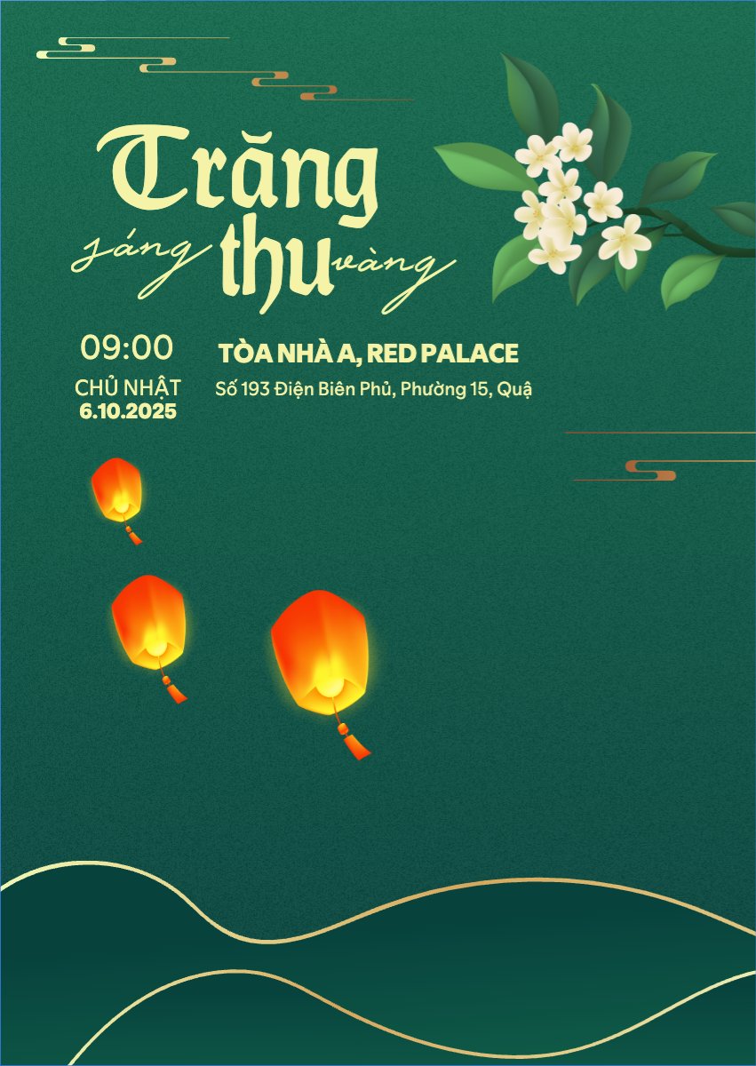 Mẫu Thư mời Trung thu, Tết Đoàn Viên, mid-autumn festival, sự kiện, event, hiện đại, modern, đơn giản — LayerPic