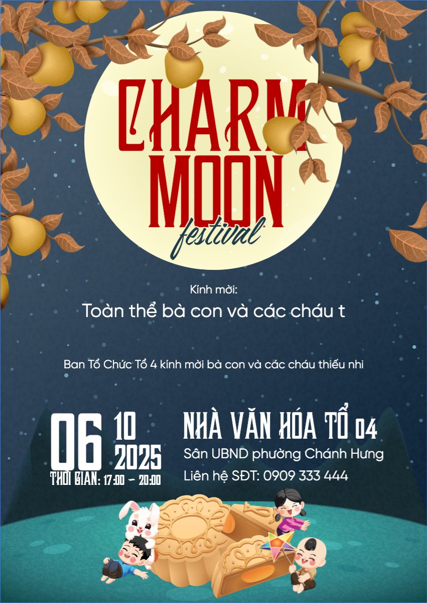 Trung thu, Tết Đoàn Viên, mid-autumn festival, sự kiện, event, dễ thương, cute, chibi, hoạt hình, cartoon