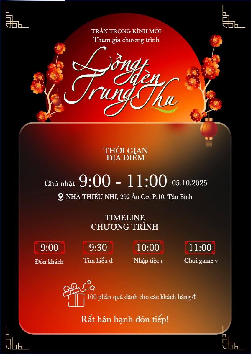 Mẫu Thư mời Trung thu, Tết Đoàn Viên, mid-autumn festival, sự kiện, event, hiện đại, modern, đơn giản — LayerPic