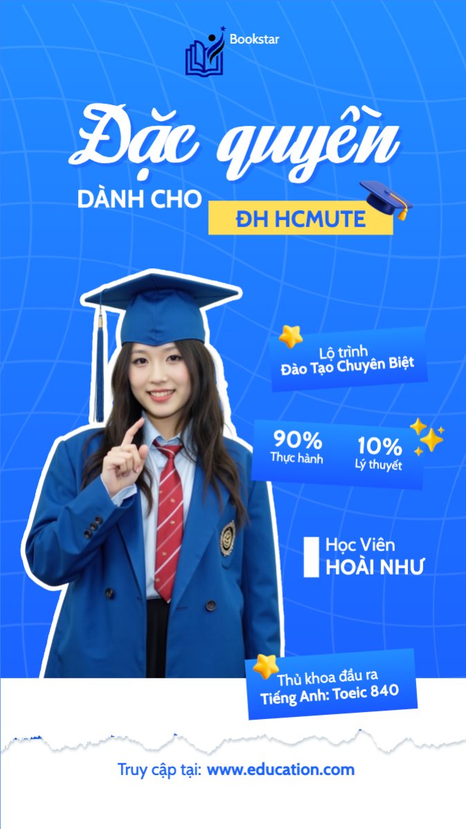 Mẫu Bài post MXH (9:16) Xét tuyển, tuyển sinh, tựu trường, nhập học, giáo dục, education, school, trường học, ngoại ngữ — LayerPic
