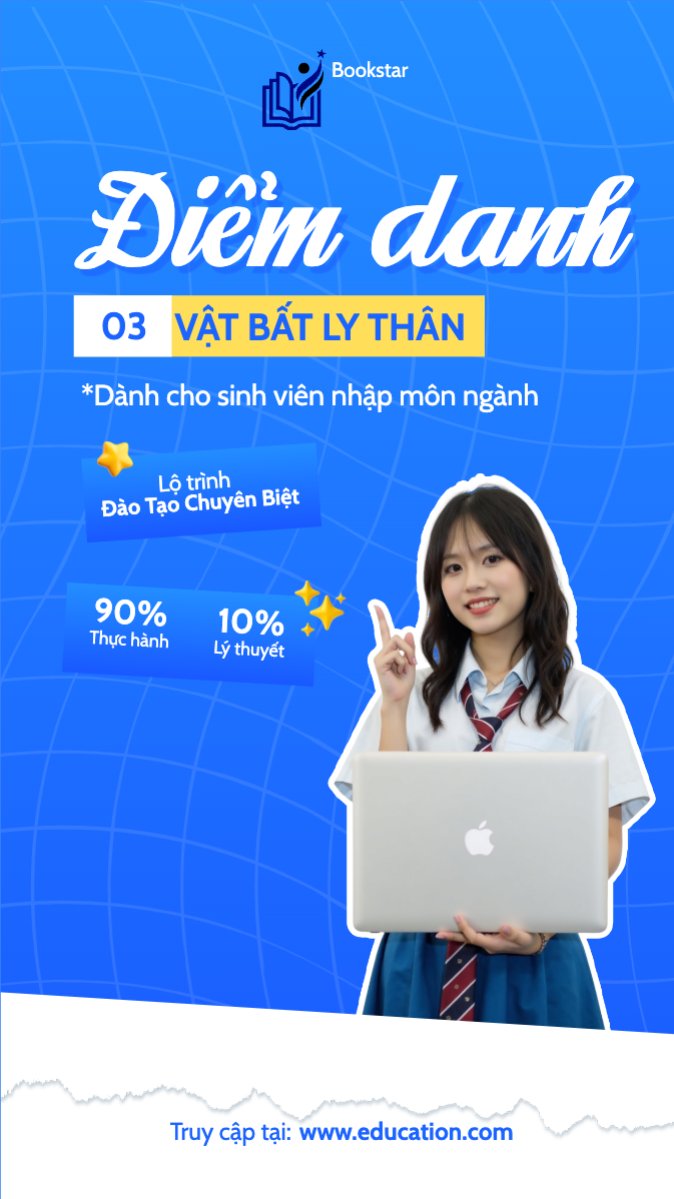 Mẫu Bài post MXH (9:16) Xét tuyển, tuyển sinh, tựu trường, nhập học, giáo dục, education, school, trường học, ngoại ngữ — LayerPic