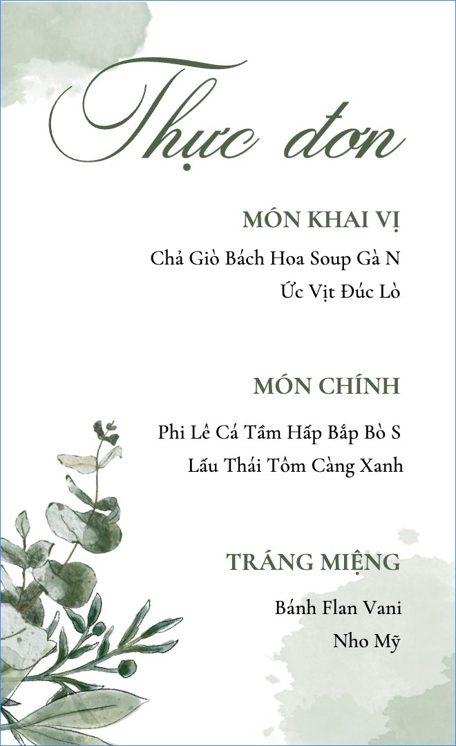 Hoa màu nước, hoa lá, thiên nhiên, floral, màu nước, watercolor
